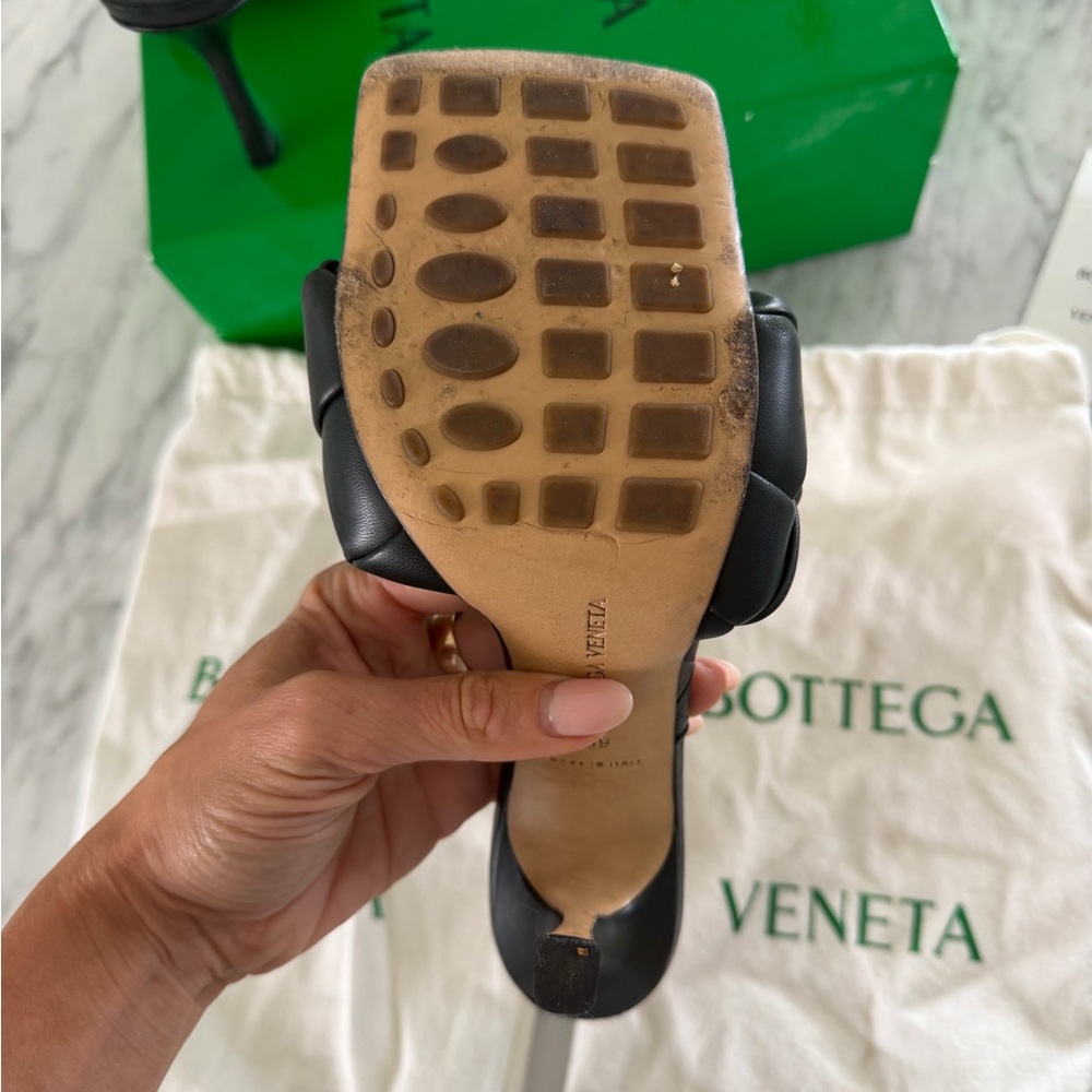 Botegga Veneta Lido Mules in Lagoon (dark green) sz 39 - Picture 8 of 10